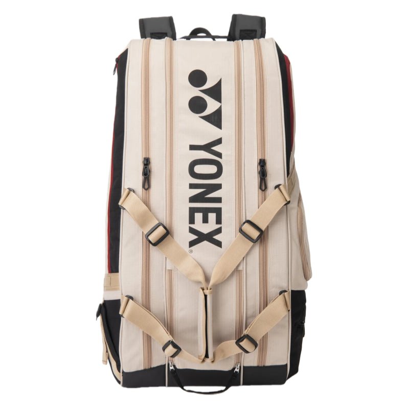 YONEX Gearlogic Racquet Bag (9 Pcs) for Badminton & Tennis BA72629EX - Beige - Gem Sports