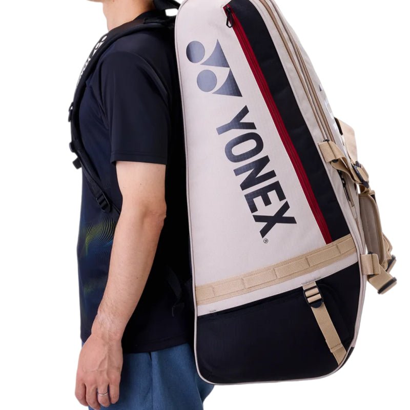 YONEX Gearlogic Racquet Bag (9 Pcs) for Badminton & Tennis BA72629EX - Beige - Gem Sports