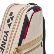 YONEX Gearlogic Racquet Bag (9 Pcs) for Badminton & Tennis BA72629EX - Beige - Gem Sports
