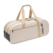 YONEX Gearlogic Tournament Bag (6 Pcs) for Badminton & Tennis BA72631WEX - Beige - Gem Sports