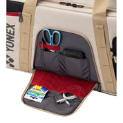 YONEX Gearlogic Tournament Bag (6 Pcs) for Badminton & Tennis BA72631WEX - Beige - Gem Sports