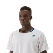 YONEX Men’s Crew Neck Shirt 10627EX White - Gem Sports