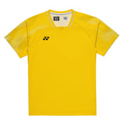 YONEX Men's Crew Neck Shirt (TEAM CHINA) 10733YX - Bright Golden Yellow - Gem Sports
