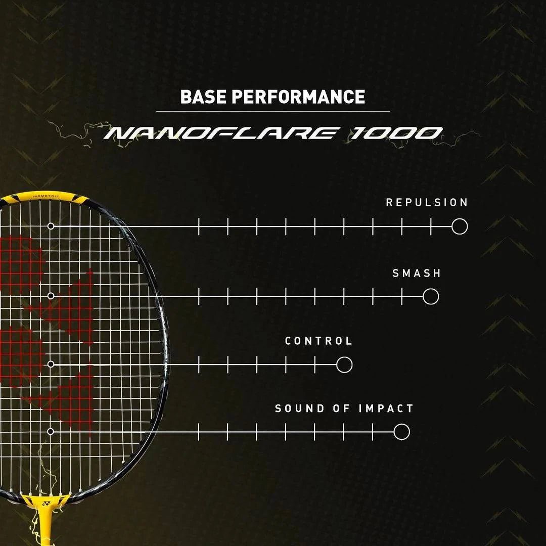 YONEX NANOFLARE 1000Z 2023 Lightning Yellow Badminton Racquet - Gem Sports