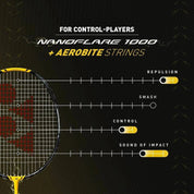 YONEX NANOFLARE 1000Z 2023 Lightning Yellow Badminton Racquet - Gem Sports