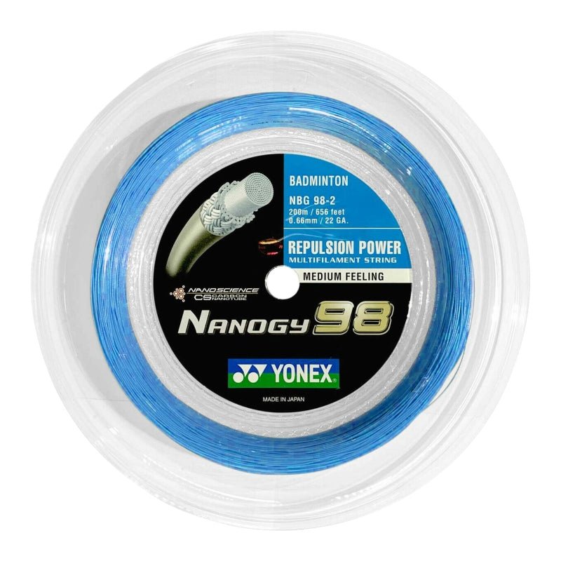 YONEX NANOGY 98 Badminton String Coil (200m) - Blue - Gem Sports