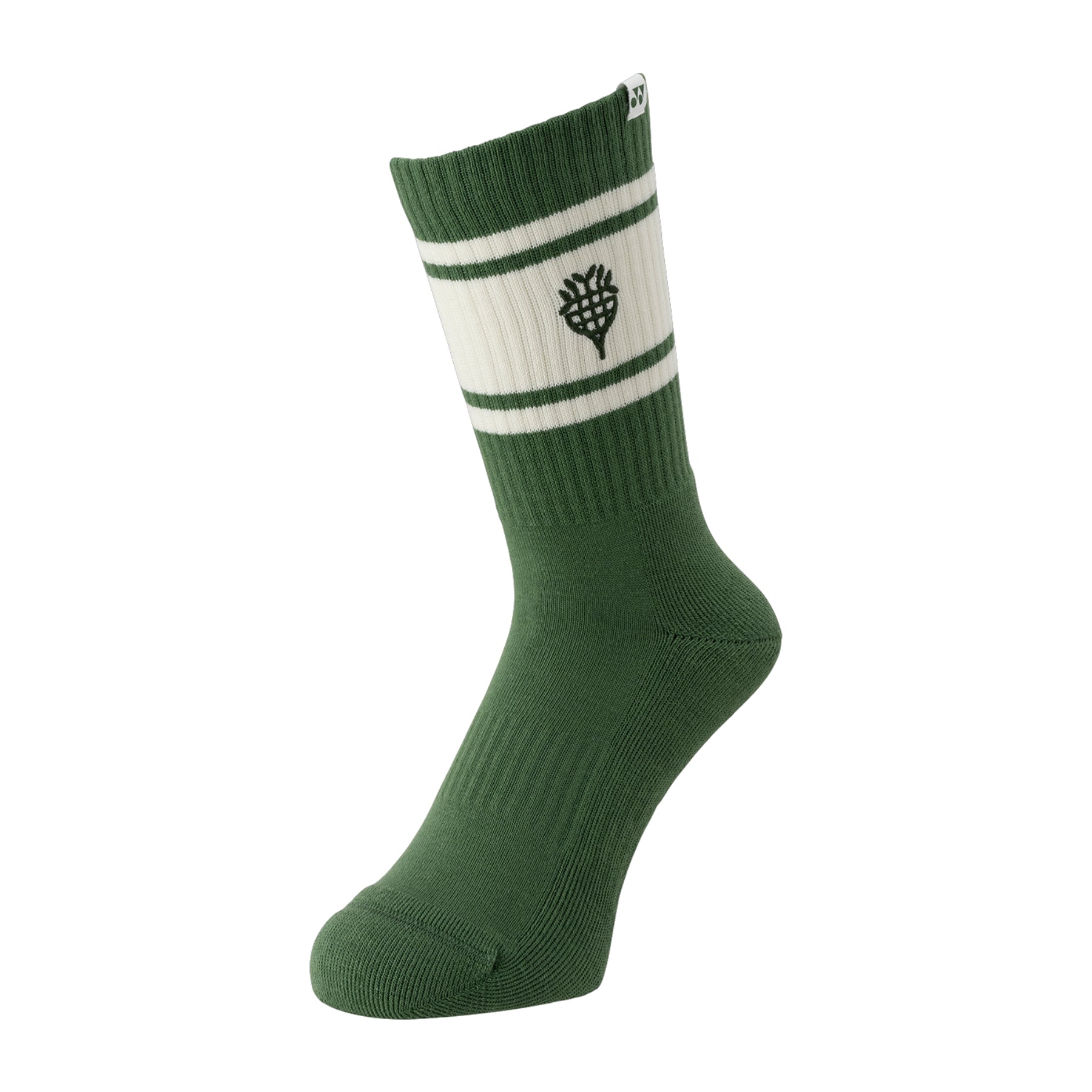 YONEX NATURE SERIES Sport Crew Socks 19251EX Olive Green - Gem Sports