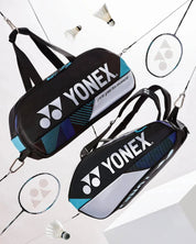 YONEX Pro Badminton/Tennis Tournament Bag (6pcs) BA92431WEX Black/Silver - Gem Sports