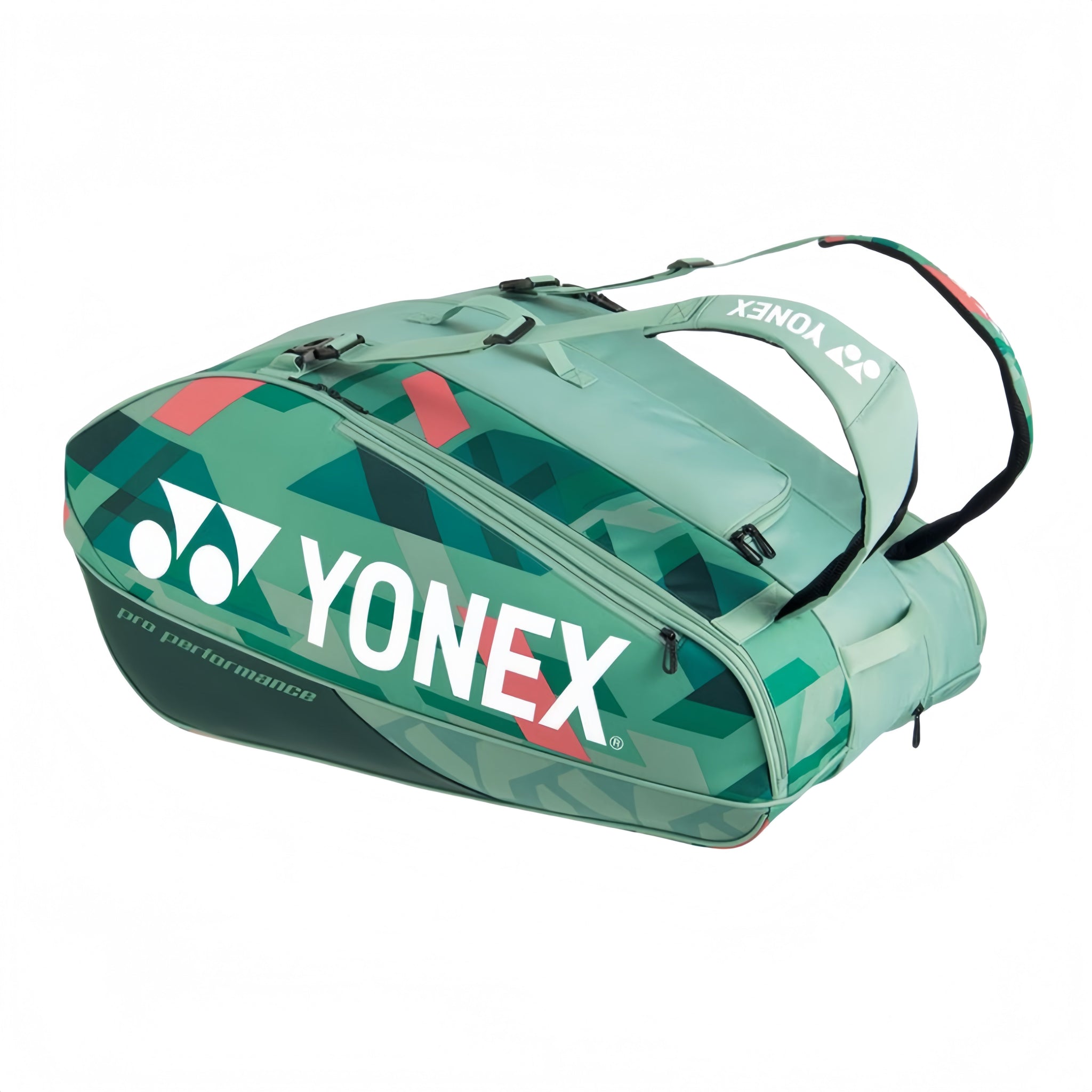 YONEX Pro Racquet Bag (12 pcs) [WIDE] for Badminton & Tennis – BA924212 Olive Green - Gem Sports