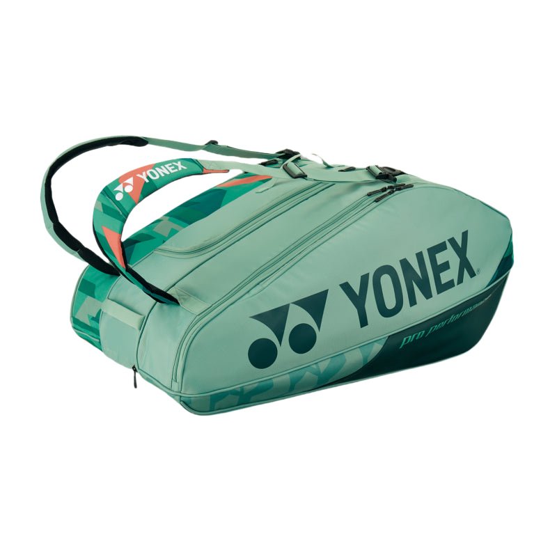 YONEX Pro Racquet Bag (12 pcs) [WIDE] for Badminton & Tennis – BA924212 Olive Green - Gem Sports