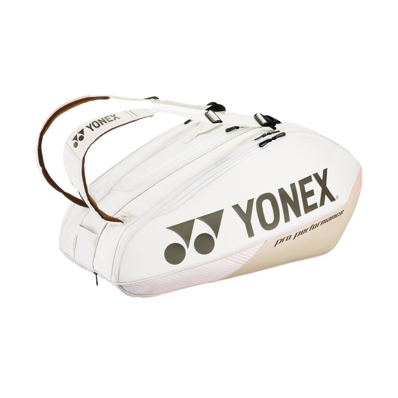 YONEX Pro Racquet Bag (9 pcs) for Badminton & Tennis – BA92429 Sand Beige - Gem Sports