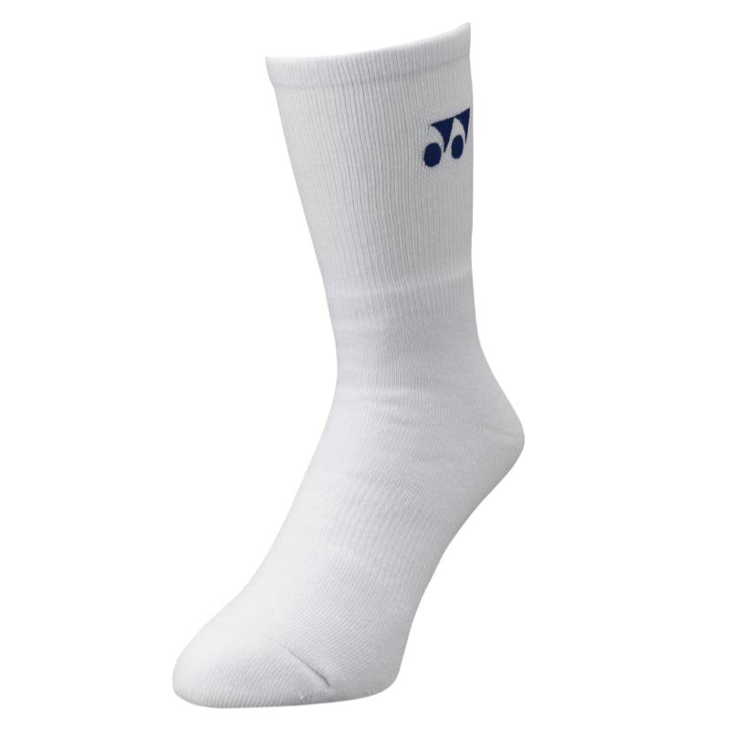 YONEX Sport Crew Socks (Made in Japan) 19120YX - White - Gem Sports