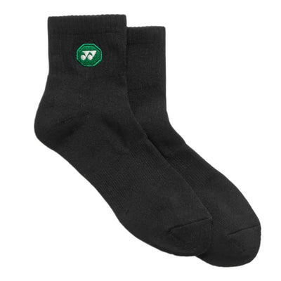YONEX Sport Quarter Socks 19253EX - Black - Gem Sports
