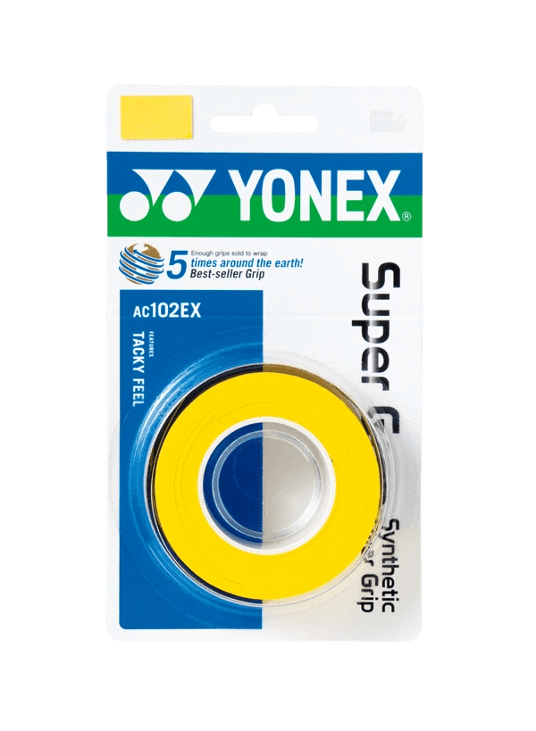 YONEX Super Grap (3 wraps) AC102EX Multiple Colors - Gem Sports