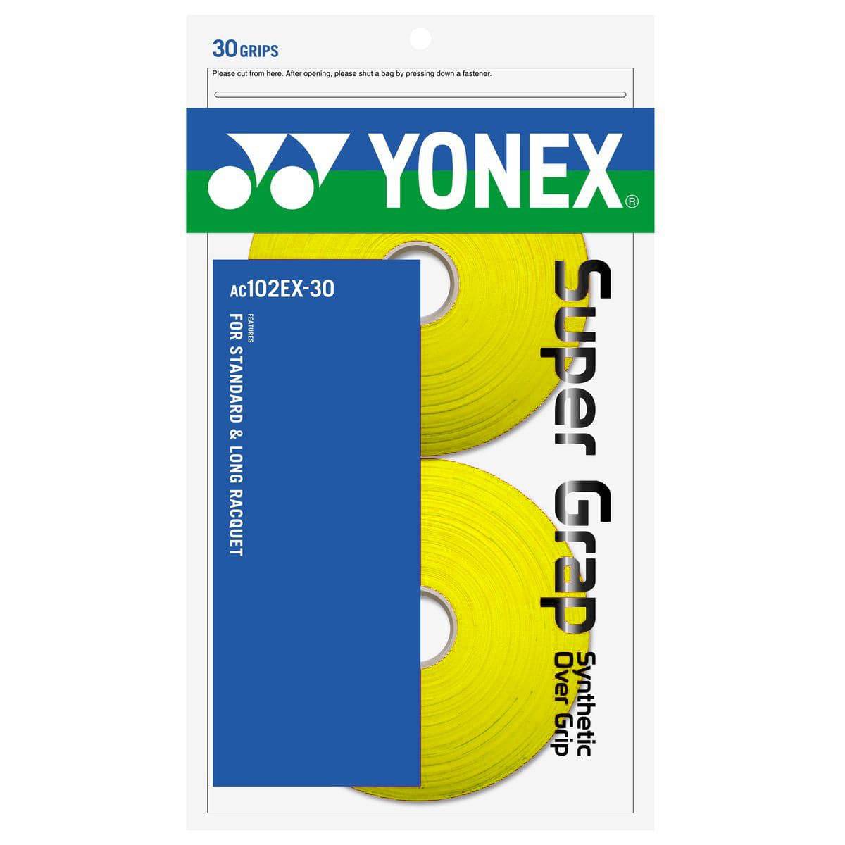 YONEX Super Grap AC102EX - 30(30 Wraps) Multiple Colors - Gem Sports