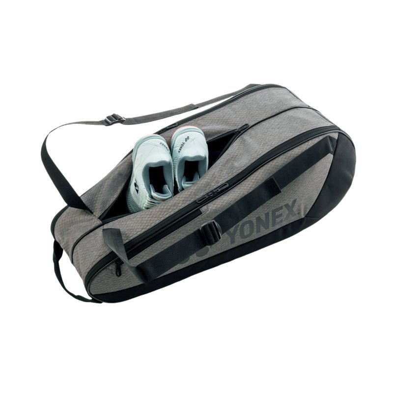 YONEX Team Racquet Bag (6 pcs) for Badminton & Tennis – BA42526 Gray - Black - Gem Sports