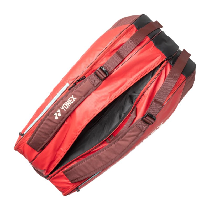 YONEX Team Racquet Bag (9 Pcs) for Badminton & Tennis BA42529EX – Ruby Red - Gem Sports