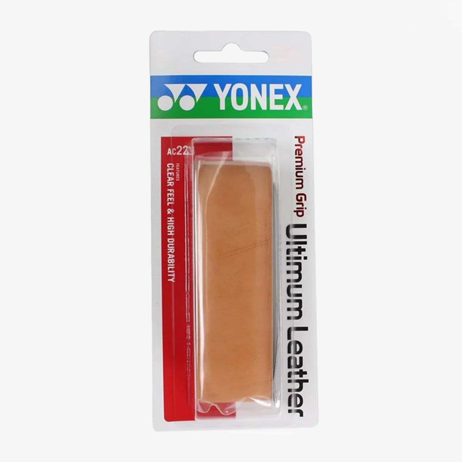 YONEX Ultimum Leather Premium Grip for Tennis (1 wrap) AC221 - Brown - Gem Sports