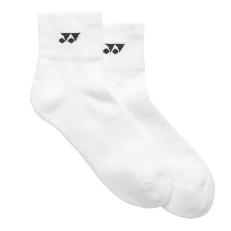 YONEX Uni Sport Quarter Socks (3 Pairs) 19254EX - White - Gem Sports