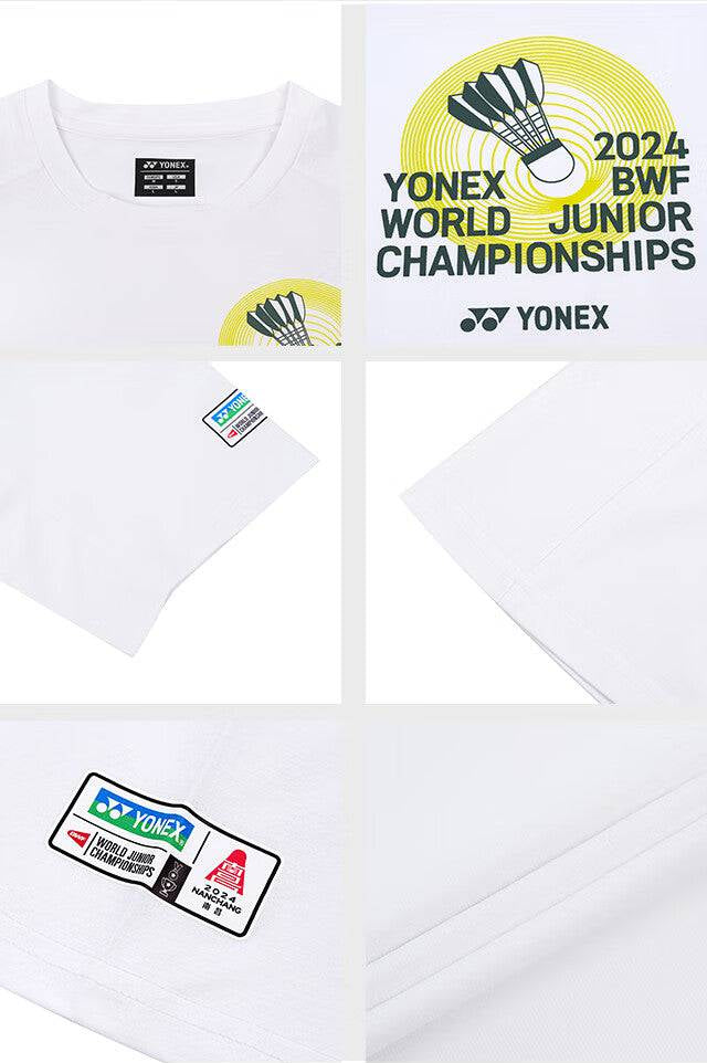 YONEX Unisex BWF World Junior 2024 Souvenir Shirt YOB24132EX White - Gem Sports