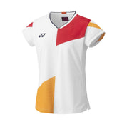 YONEX Women’s Crew Neck Shirt 20712EX White (SLIM FIT) - Gem Sports