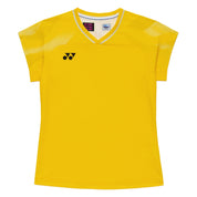 YONEX Women's Crew Neck Shirt (TEAM CHINA) 20964YX - Bright Golden Yellow - Gem Sports