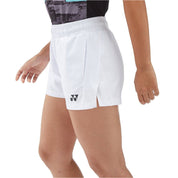 YONEX Women’s Shorts (With Inner Shorts) YW0047EX White - Gem Sports