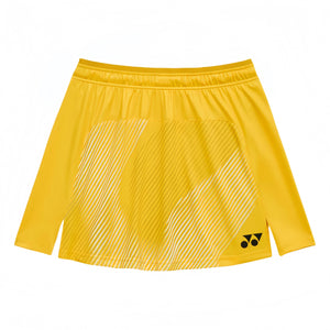 YONEX Women’s Skirt (With Inner Shorts) TEAM CHINA 26195YX - Bright Golden Yellow - Gem Sports