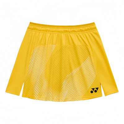 YONEX Women’s Skirt (With Inner Shorts) TEAM CHINA 26195YX - Bright Golden Yellow - Gem Sports