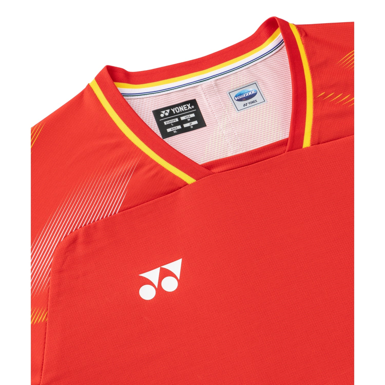YONEX Men's Crew Neck Shirt (TEAM CHINA) 10733YX - Bright Red