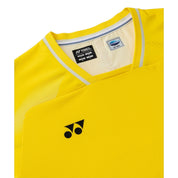 YONEX Men's Crew Neck Shirt (TEAM CHINA) 10733YX - Bright Golden Yellow